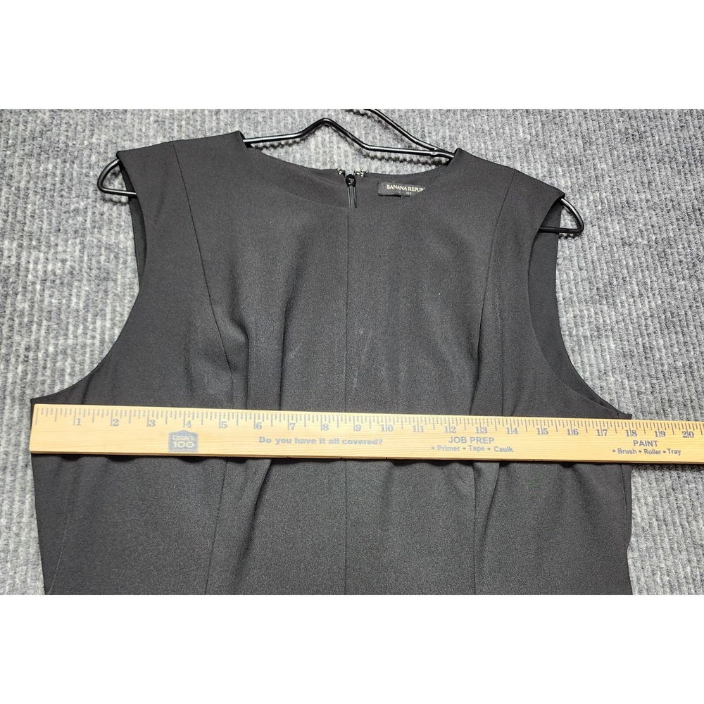 Banana Republic Womens Black Sleeveless Sheath Work Dress Size 12 - Picture 3 of 7